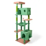 Paws For Life Tall Cat Scratching Tree Green