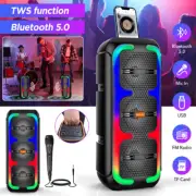 Portable Wireless Bluetooth Speaker Heavy Bass Subwoofer FM Radio Stereo Sound