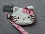 Sanrio Hello Kitty desserts Coin Purse Wristlet w/Charm-plush-sweets-cocoa -NEW