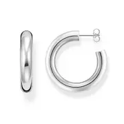 Buy Chunky Hoop Earrings - Medium Silver by Thomas Sabo online - THOMAS SABO Australia