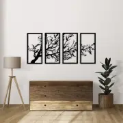 Panels Tree of Life Metal Wall Art, Extra Large Metal Tree Decoration, Tree Sign