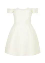 DE LA Vali Idaira Strapless Satin-twill Mini Dress - Ivory - 8 (UK8 / S) 8 (UK8 / S)