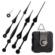 High Torque Long Shaft Clock Mechanism Kit Replacement Movement with 2 Pairs ...