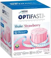 Nestle Optifast VLCD Strawberry Flavour Shake Sachets 53 g x 12 Pack