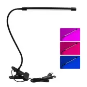 USB Full Spectrum Plant Grow Light with 360° Rotation, 3H/9H/12H Timer, 9-Gear