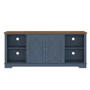 Blue TV Cabinet Entertainment Unit Storage Cabinet