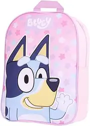 [Bluey] Backpack for Girls - Kids School Bag Travel Backpack Pink Childrens & Toddler Rucksack Ideal for Nursery and Daily Use, Pink, Rucksack Backpacks