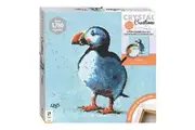 Art Maker Crystal Creations Canvas: Puffin Craft Activity Kit Art Fun 14y+