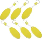 [LAPYAPPE] 6Pcs Floating Keychains Surfboard Keyrings for Water Sports Durable and Safe Key Float for Boating Fishing Swimming Easy to Carry and Store