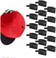 30 Pieces Adhesive Hat Hooks for Wall Minimalist Hat Rack No Drilling Hat Holder Strong Hat Hanger for Baseball hats Black Hat Display Wall Mount Hat Organizer for Closet Door Wall Hat Hanging Storage
