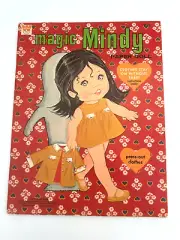 Vintage 1970 MAGIC MINDY Paper Doll Uncut Unpunched Whitman Book intact