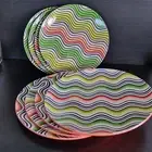 TARGET Missoni 8 Wave Design Picnic Plates 4 x Side and 4 x Dinner Melamine