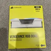 Corsair Vengeance RGB 32GB 2x16GB DDR5 UDIMM 6200MHz C36 Desktop Memory - White