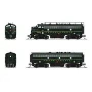 BROADWAY LIMITED 7758 N EMD F7 AB PRR 9692A/9555B DGLE 1 STRIPE A-UNIT PARAGON4