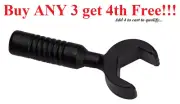 ☀️NEW Lego Minifigure, Utensil Tool Box Wrench - 6-Rib Handle Black