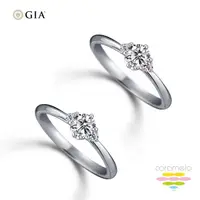 在飛比找momo購物網優惠-【彩糖鑽工坊】GIA 鑽石 30分 F成色 鑽石戒指 2選1