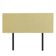 Linen Fabric Double Bed Deluxe Headboard Bedhead - Sulfur Yellow