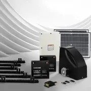 Automatic Sliding Gate Opener Kit 40W Full Solar Electric 6M 600KG Gate Ac AILX3