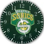 Seattle Supersonics Frameless Borderless Wall Clock Nice For Gifts Decor W294