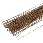 120 Pcs Florist Wire 0.3mm 30 Gauge Floral Flower Stem Wire, Brown
