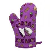 Spread The Love PB & J Oven Mitt Funny Peanut Butter And Jelly Sandwich Novelty