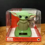 Solar Powered Dancing Bobble Head Toy New - Baby Yoda - Mandalorian Star Wars
