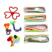 100 Pieces Chenille Stems Pipe Craft Colorful Pipe for