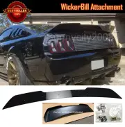 Gloss Black Decklid Gurney flap Wing Wickerbill For 05-09 Mustang GT Spoiler (for: Ford)
