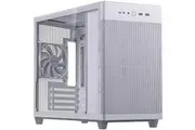Asus AP201 ASUS PRIME CASE TG Computer Case - Micro ATX, Mini ITX Motherboard Supported - Tower - Tempered Glass - White - 1 x 120mm Fan(s) Installed