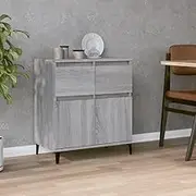Sideboard, Storage Cabinet with Door, Buffet Cabinet with 2 Drawer for Living Room, Dining Room, Kitchen, Easy Assemble, 60x35x70 cm, Grey