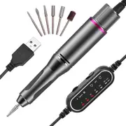 Electric Nail Drill Trimmer File Machine Manicure Tools Kit Cordless Electric Nail Drill Machine Nail Grind Trim Polish