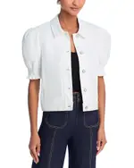Cinq a Sept Roselyn Puff Sleeve Denim Jacket