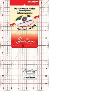 PATCHWORK RULER - 12"X6½" - Sew Easy - (NL4180/12)(3053)