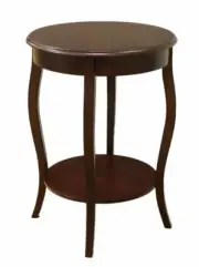 Frenchi Furniture Table, Mahogany, 18.12 in x 18.12 in x 25.02 in