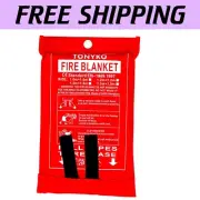 Flame Resistant Emergency Fire Blanket, 78.7" x 78.7" – Family Safety Essential