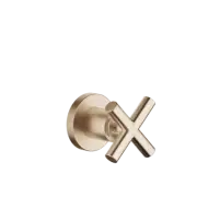 Dornbracht TARA Wall valve clockwise closing 3/4" Brushed Champagne 36608892-46