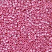 Dyed Pale Pink Silver-Lined Alabaster Miyuki Seed Beads 6/0 (6-9555-TB)