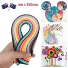 3/5/7/10mm Creative Craft Decro Handmade Origami Tool Solid Color Quilling Paper