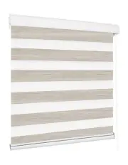 [Marlow] Blackout Zebra Roller Blind Curtains 180x210cm in Beige