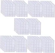 Luxshiny 5sets Double Sided Adhesive Candle Wick Stickers for DIY Candle Making Thickness for Wax Containers Easy to Use Total 10sheets*5