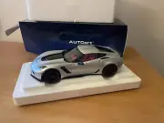 1:18 Autoart Chevrolet Corvette C7 Z06 (Blade Silver) Rare, new non-displayed