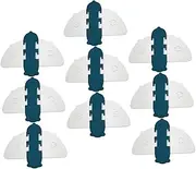9pcs Sliding Door and Window Locks Adhesive Safety Locks for Home Security Prevent Accidental Openings Easy Installation Compact Design for Cabinets