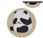 Panda Rug, Anti-Slip Round Door Mat, Plush Panda Rugs Washable, Multifunctional Comfortable Panda Carpet, Soft and Durable Area Rugs for Living Room, Bedroom, Kids Room, Home Decor, Non-Slip Panda