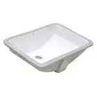 Ruvati RVB0721 19 x 13 Inch Undermount Bathroom Vanity Sink In White