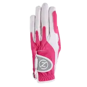 4 Zero Friction Women's Compression One Size Golf Gloves - Left Hand - Pink