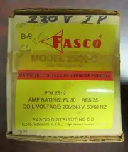 FASCO Contactor Model 2S30 C 2 Pole 30 Amp 208/240V Coil 30CD020 5C