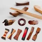 Fork Wooden Kitchen Tableware Chopstick Pillow Chopstick Rest Chopstick Holder