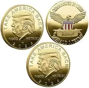 3pc Chief President Donald Trump Coin, Trump 2024 Coin Take America Back Challenge Coin for Gift