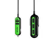 (Green) - RapidX X5 Car Charger with 5 USB Ports for iPhone and Android- Green