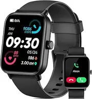 Smart Watch for Men Women with Bluetooth Call, Alexa Built-in, 1.8 Inch DIY Dial Fitness Tracker with Heart Rate Sleep Monitor 100 Sports Modes IP68 Waterproof Smartwatch for Android iOS
